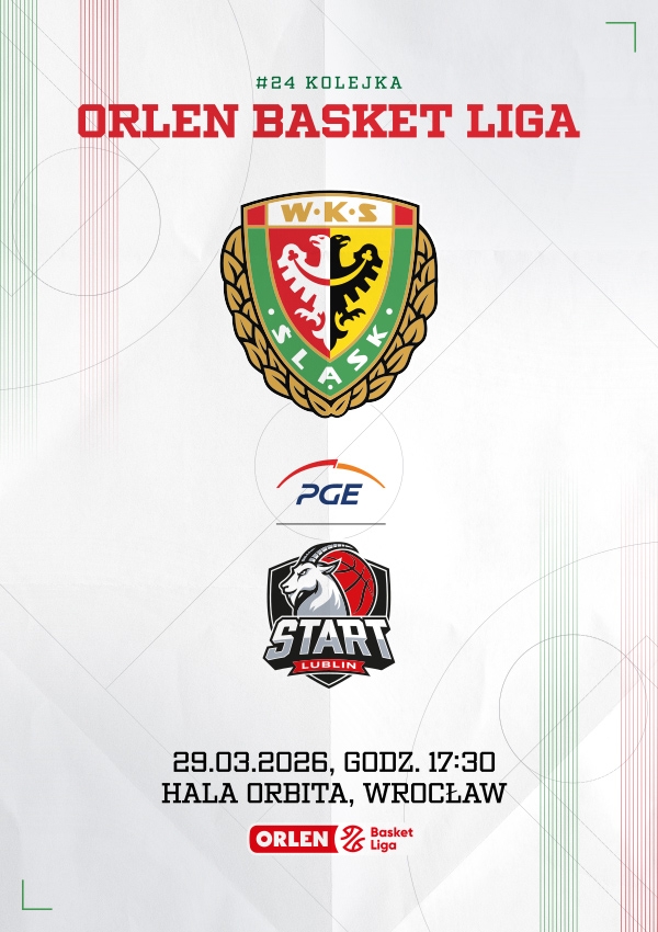 Bilety WKS Śląsk Wrocław vs PGE Start Lublin