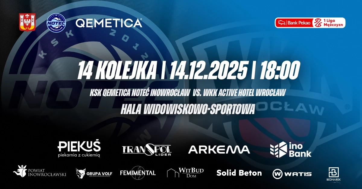 KSK QEMETICA Noteć Inowrocław vs WKK Wrocław