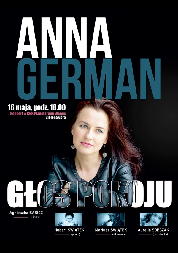 Bilety Anna German - głos pokoju