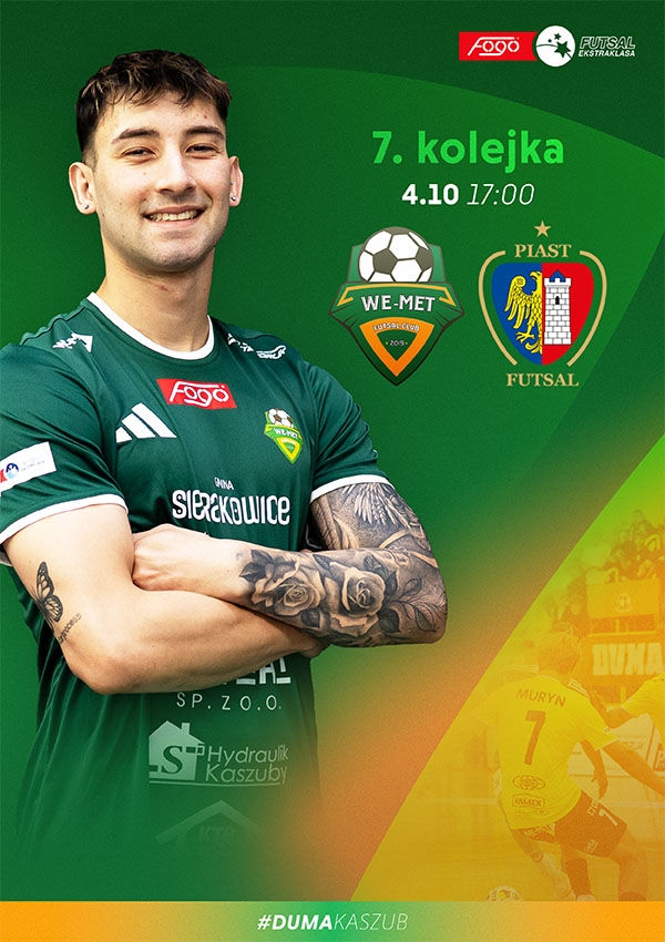 Bilety WE-MET Futsal Club Gmina Sierakowice vs Piast Gliwice