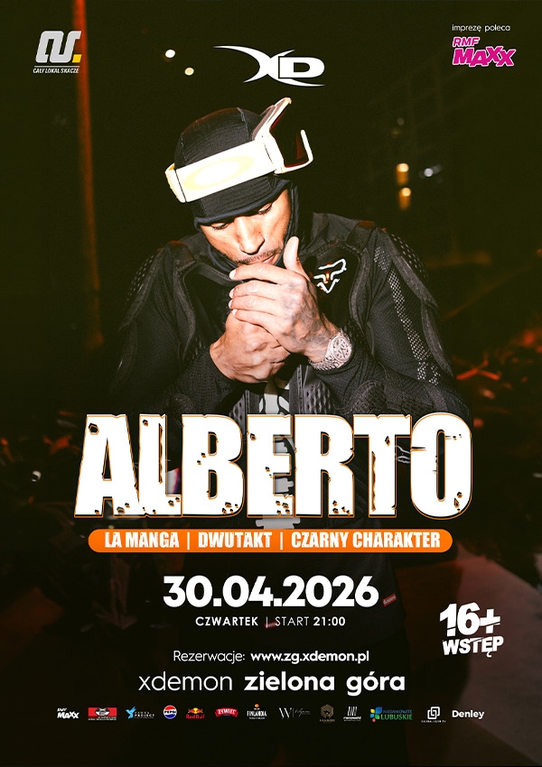 Bilety 16+ | ALBERTO | X-DEMON ZIELONA GÓRA
