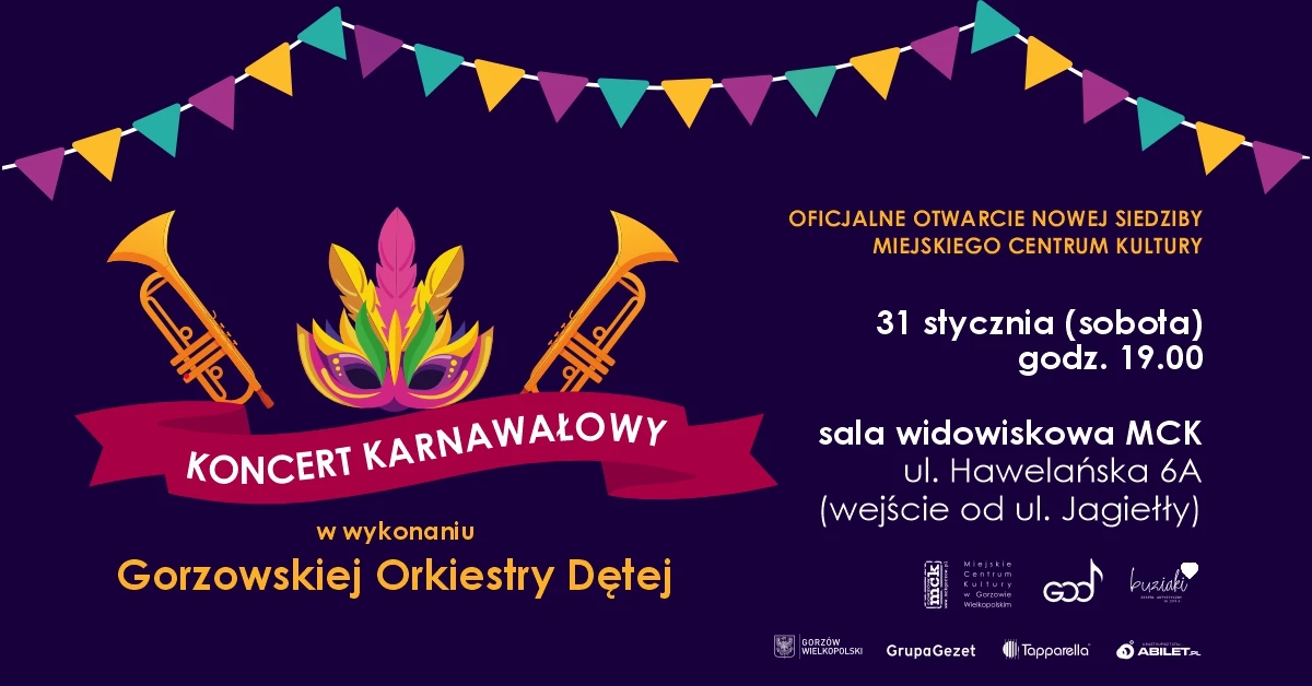 Koncert karnawałowy Gorzowskiej Orkiestry Dętej