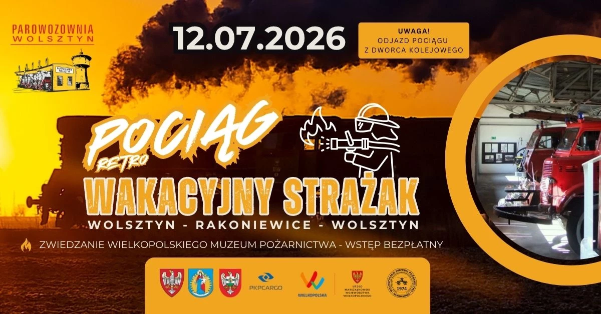 Pociąg Retro I Wakacyjny Strażak